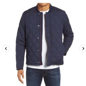 Bonobos quilted bomber jacket - navy mens small - new with tags